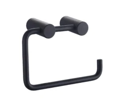 Toiletrulleholder, mat sort