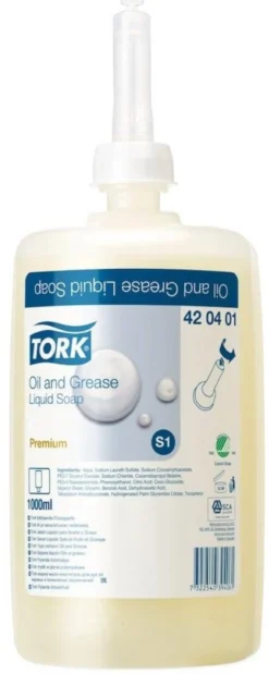 Tork 420401 sæbe, Premium Industri, 1 liter, S1 dispenser