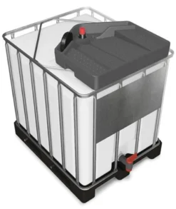 Tragt 15L PE grå til IBC palletanke