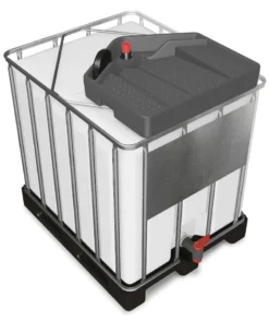 Tragt 15L PE grå til IBC palletanke