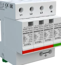 Transientbeskyttelse DS44VGS 3P+N M.FM Type 2+3