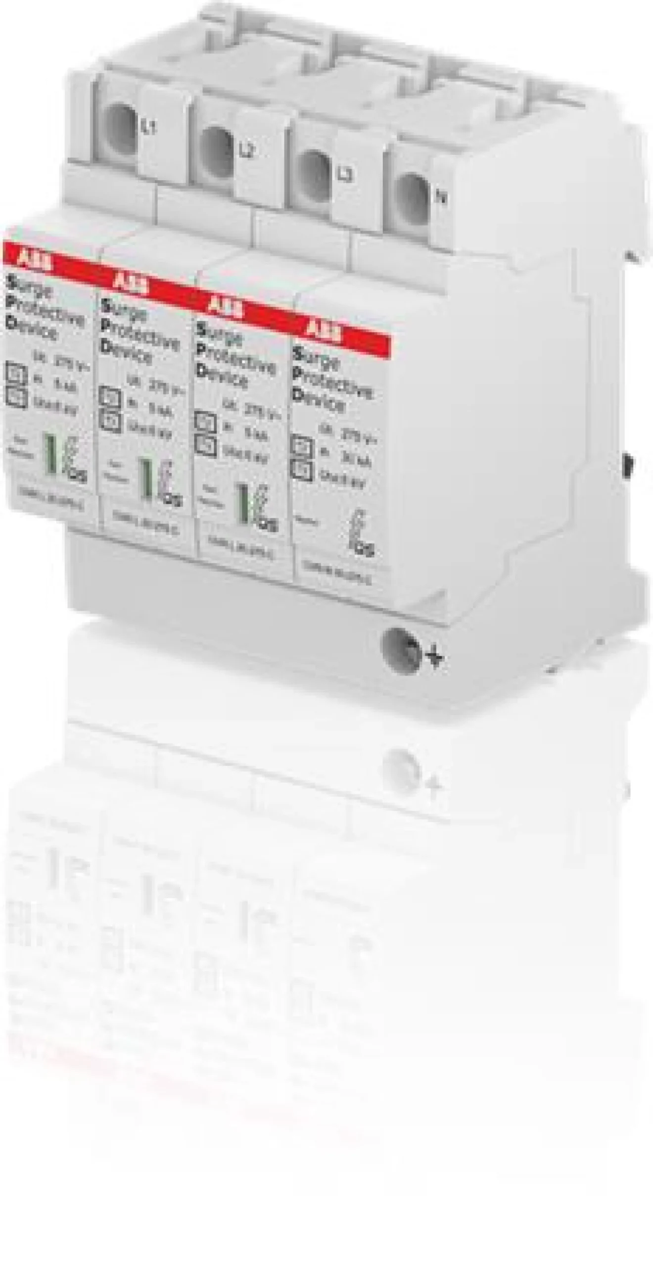 Transientbeskyttelse Type 2+3, 3P+N, OVR T2-T3 3N 20-275 P QS - ABB
