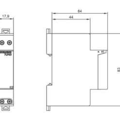Trappeautomat, 230V, 1 NO kontakt, 16A 250V