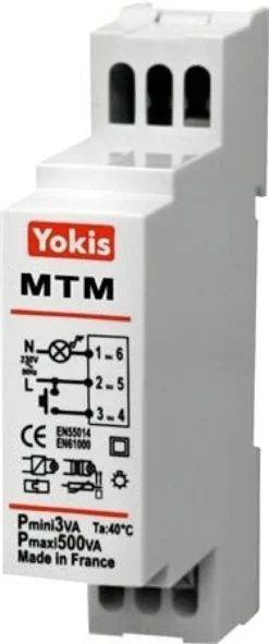 Trappeautomat 500W med soft start/stop til din-skinne MTM500M