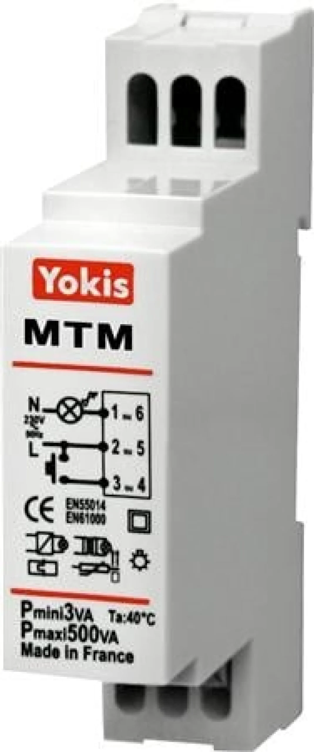 Trappeautomat 500W med soft start/stop til din-skinne MTM500M