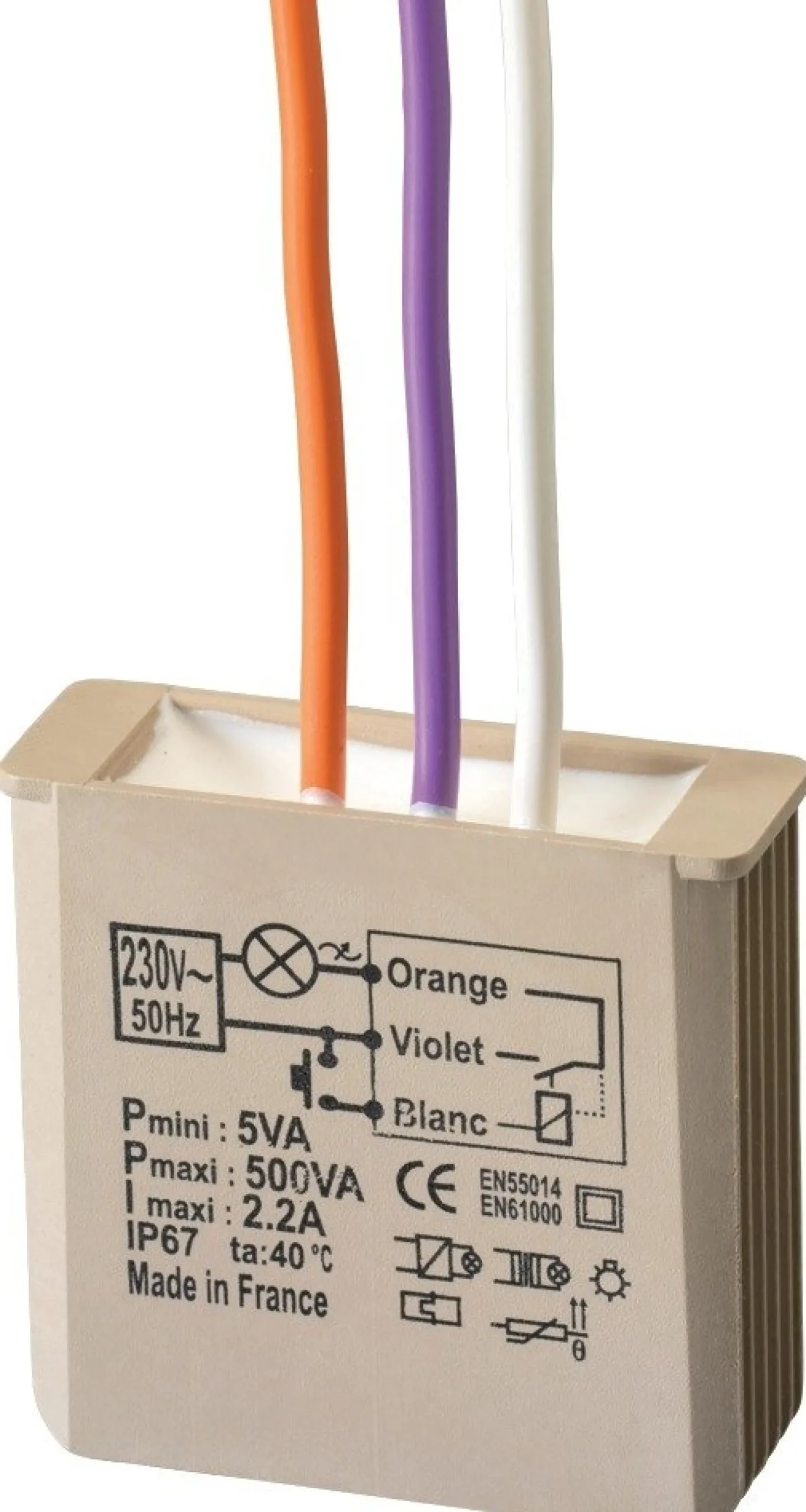 Trappeautomat 500W med soft start/stop til indbygning MTM500E