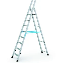 Trappestige aluminium, 8 trin, 1,75 meter