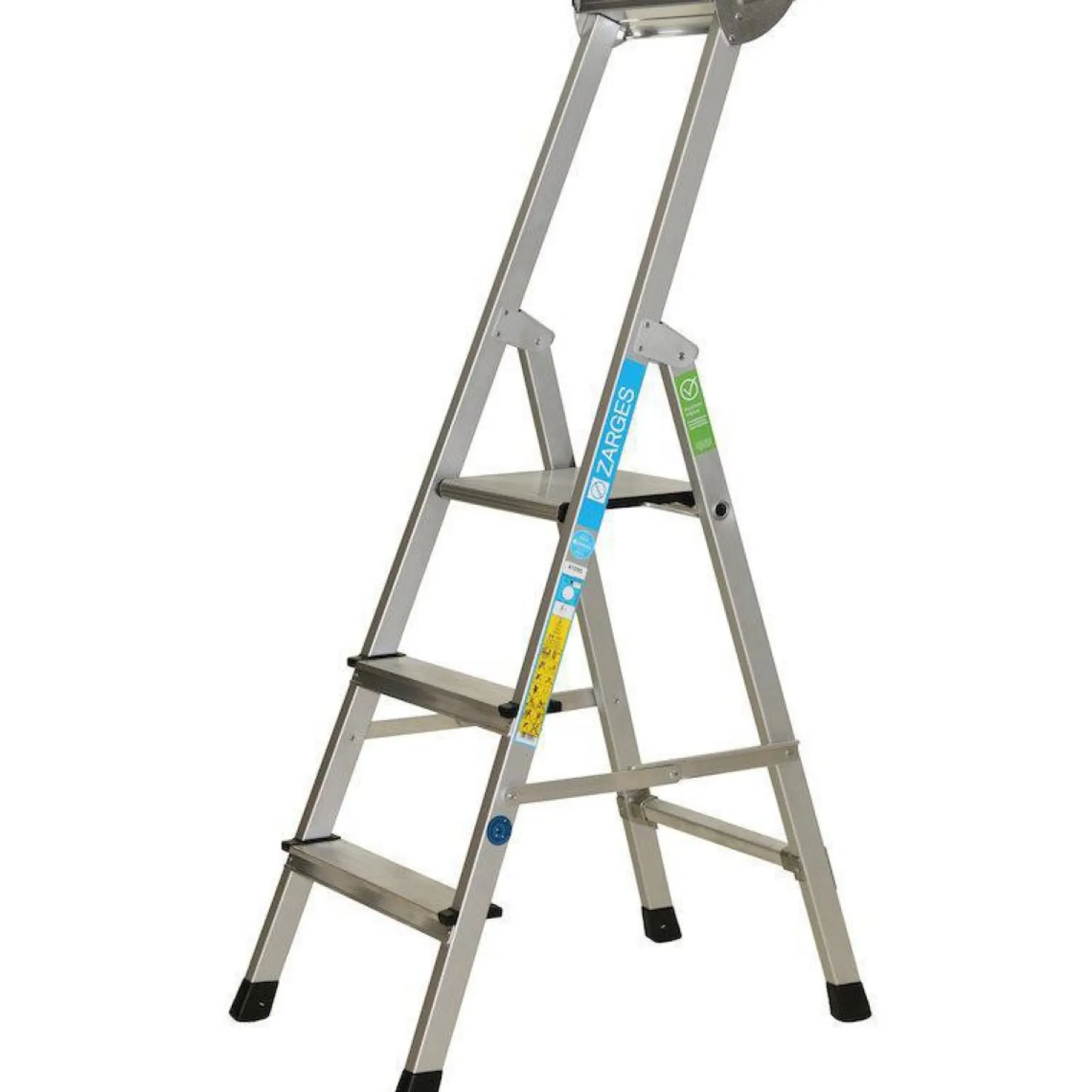Trappestige i aluminium, 3 trin, 0,75 meter