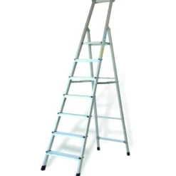 Trappestige i aluminium, 7 trin, 1,75 meter