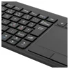 Trådløst Mini tastatur med touchpad (mus), sort