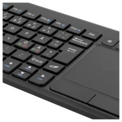 Trådløst Mini tastatur med touchpad (mus), sort
