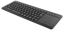Trådløst Mini tastatur med touchpad (mus), sort