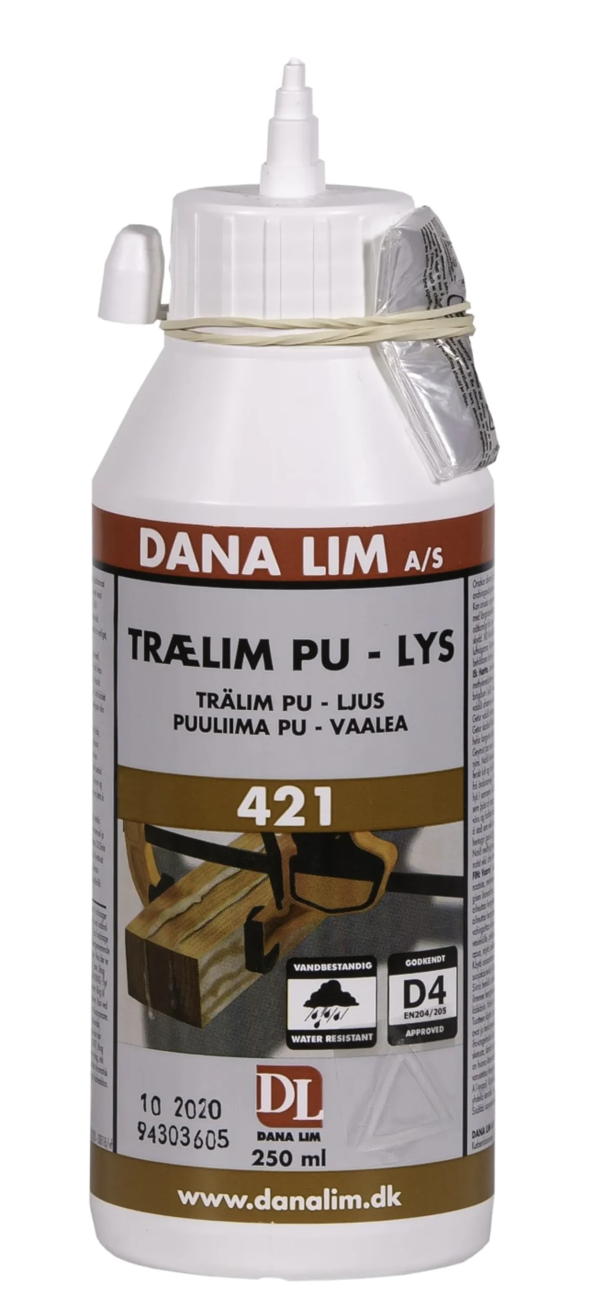 Trælim PU 421, 250ml, lys