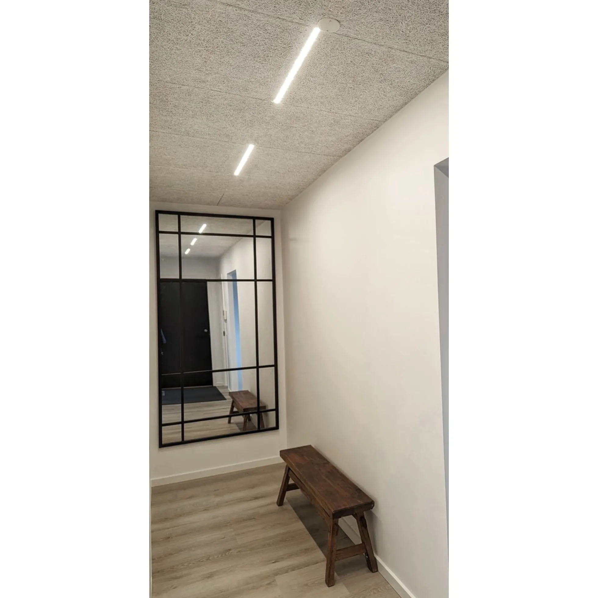 Troldtekt LED Skinnesæt, 4x120 cm, dæmpbar, planforsænket, fjernbetjening inkl. Akustilight & driver, 35W, 3600lm - LEDlife