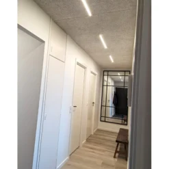 Troldtekt LED skinnesæt, 6x60cm, planforsænket, fjernbetjening, dæmpbar, 19W, 1900lm - Akustilight