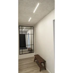 Troldtekt LED skinnesæt, 6x60cm, planforsænket, fjernbetjening, dæmpbar, 19W, 1900lm - Akustilight