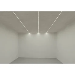 Troldtekt Skinne til LED Strips, Planforsænket, 120 cm, Forlængbar - LEDlife (restsalg)