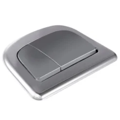 Trykknap komplet duo, krom/mat, til Nautic 2/4 liter