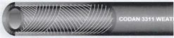 3311 trykluftslange EPDM, 1/4", Bukkeradius 53mm, sort - 50 meter