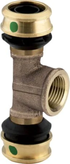 T-stykke med SC Raxofix, 25 mm x 1/2" x 25 mm - Viega
