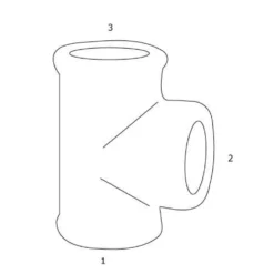 T-stykke, rødgods, 1/2", 10 bar, DVGW - Viega