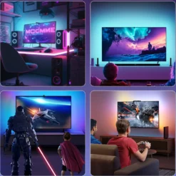 TV LED strip med TV-kamera, TV-baggrundsbelysning, 30 LED/m