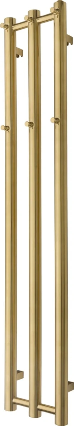 TVS Håndklædetørrer PLUS 3 BG, børstet guld, 1400 x 265 mm, CC 220 mm, 1/2" tilslutning, PVD