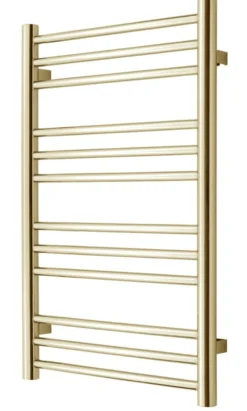 TVS PLUS 12-500 guld håndklæderadiator 785x500mm Vandbåren CC 470mm, guld PVD overfladebelægning