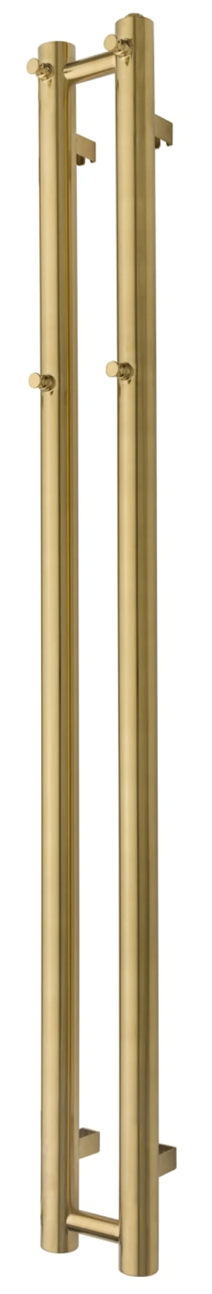 TVS PLUS 2 håndklædetørrer, børstet guld (PVD), 1400 x 135 mm