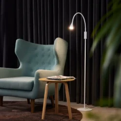 Twist Gulvlampe 3,5W med dæmp, hvid