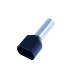 Tylle Isolerede dobbelt 2x6 mm², sort, Hi 2x6/14 (W) - pakke á 100 stk