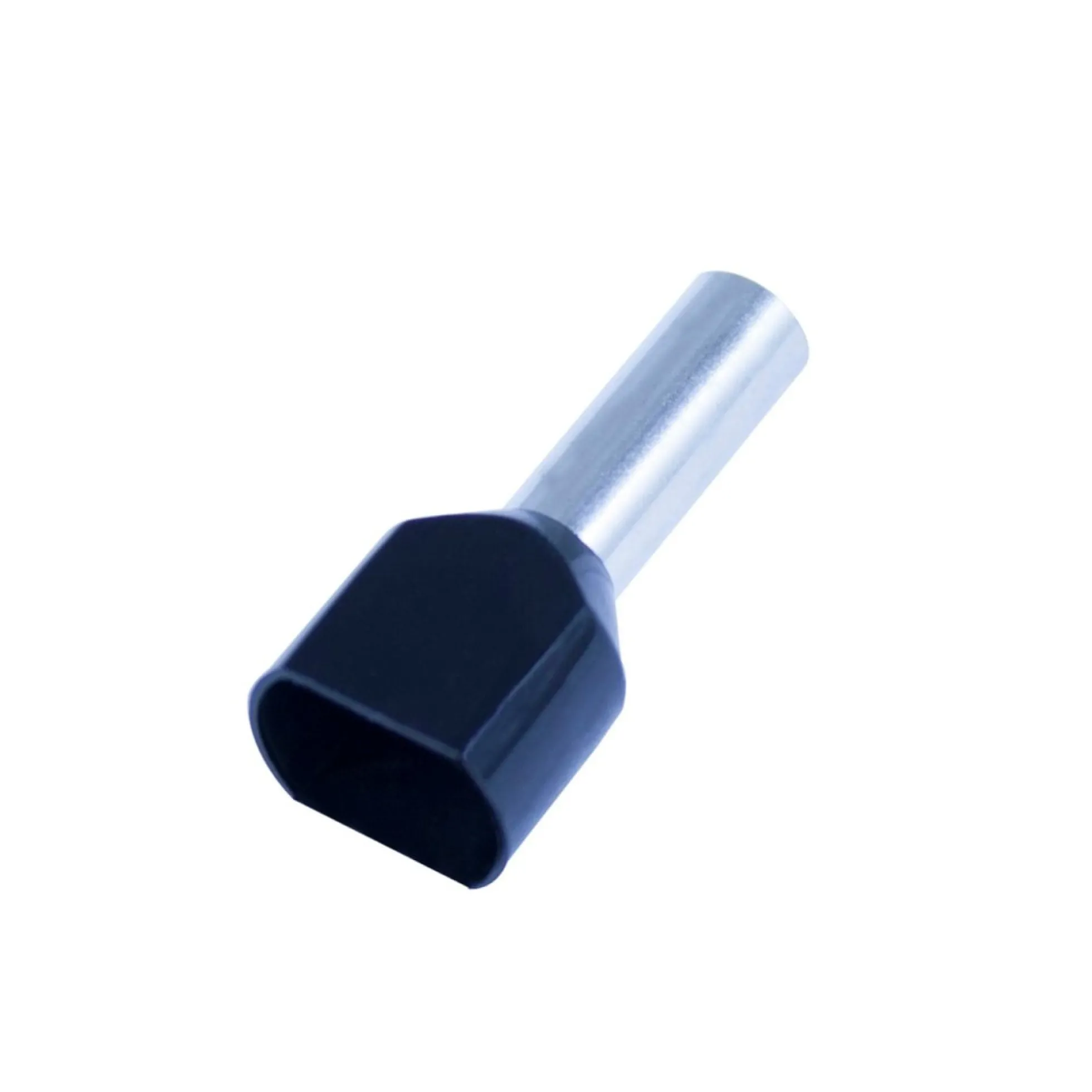 Tylle Isolerede dobbelt 2x6 mm², sort, Hi 2x6/14 (W) - pakke á 100 stk