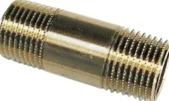 Ubehandlet messing nippelrør , ½" x ½"