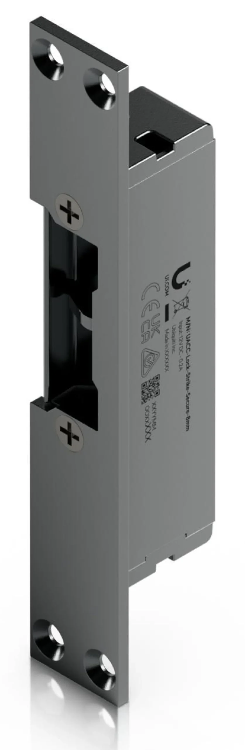 Ubiquiti UACC-LOCK-STRIKE-SECURE-8MM, elektrisk slutblik, 8 mm låsespalte