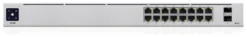 Ubiquiti UniFi 16-port PoE, managed, L2/L3 gigabit ethernet, 1U, sølv
