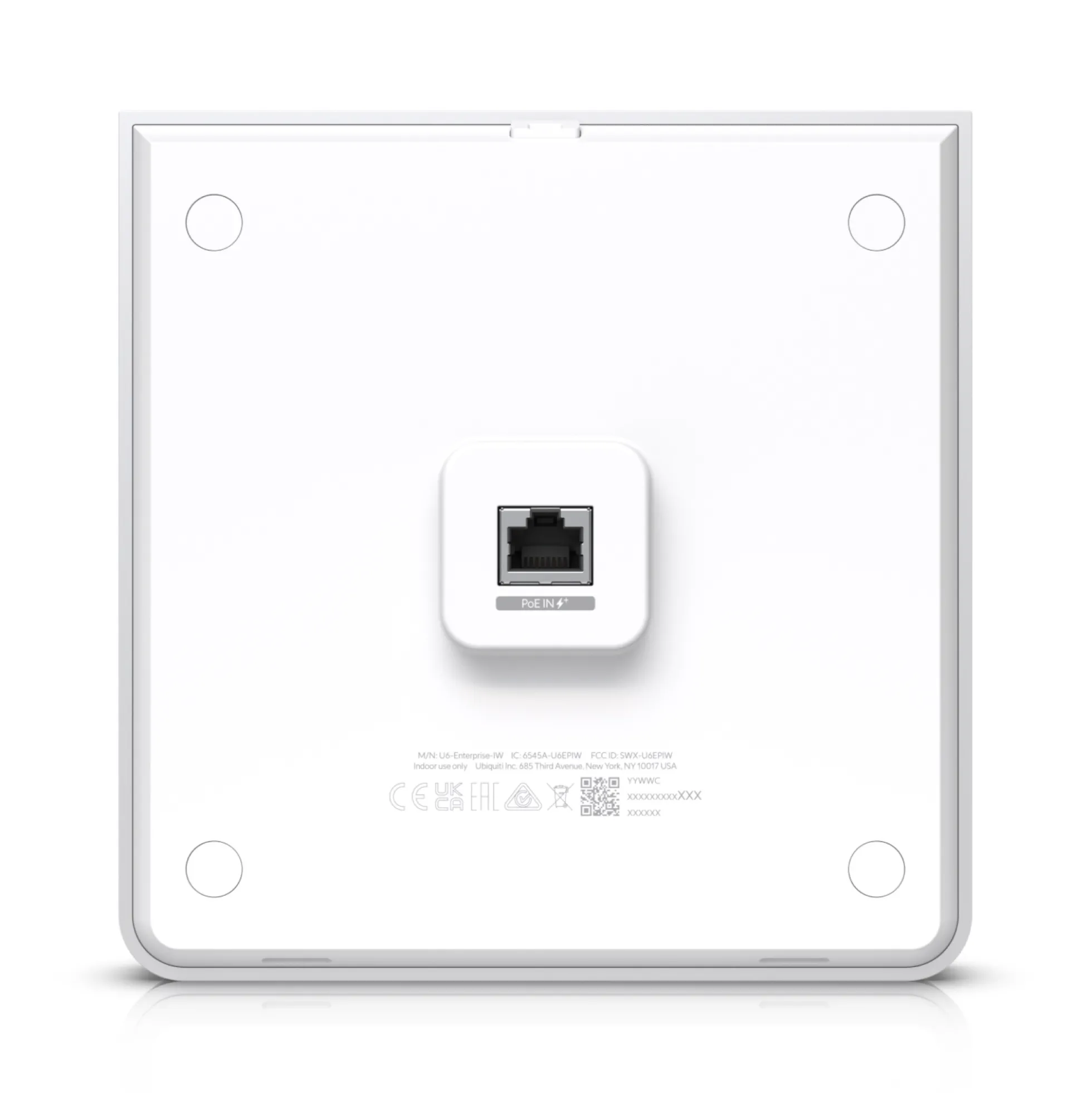 Ubiquiti UniFi U6 Enterprise In-Wall – WiFi 6E Access Point til vægdåse (hvid)
