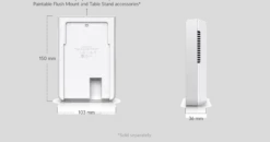 Ubiquiti U7 Pro Wall, WiFi 7 AP, 6 GHz support, vægmonteret