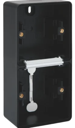 Underlag 2-modul, lodret, IP55, sort - Niko