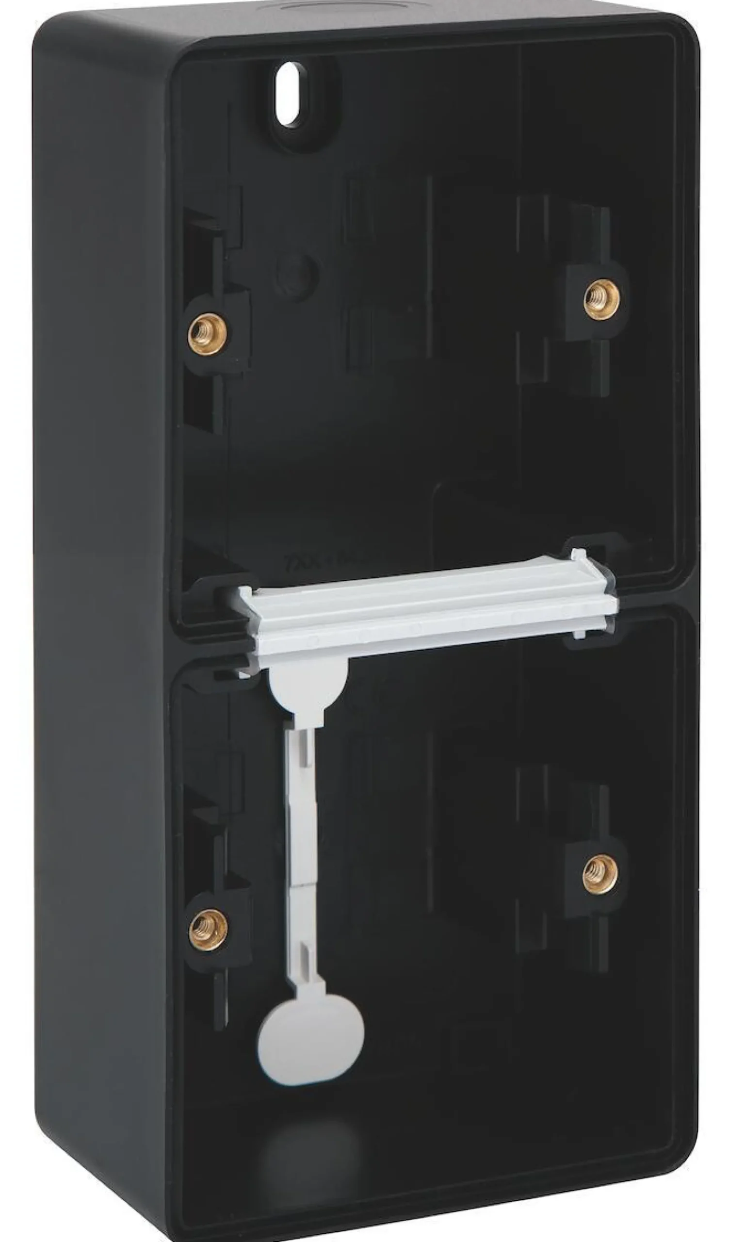Underlag 2-modul, lodret, IP55, sort - Niko