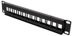 10" 1U Patch panel, 12 ports