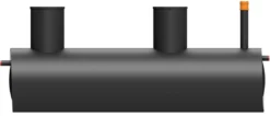 Uponor 4500 l 3-kammertank til gravitation, 10PE