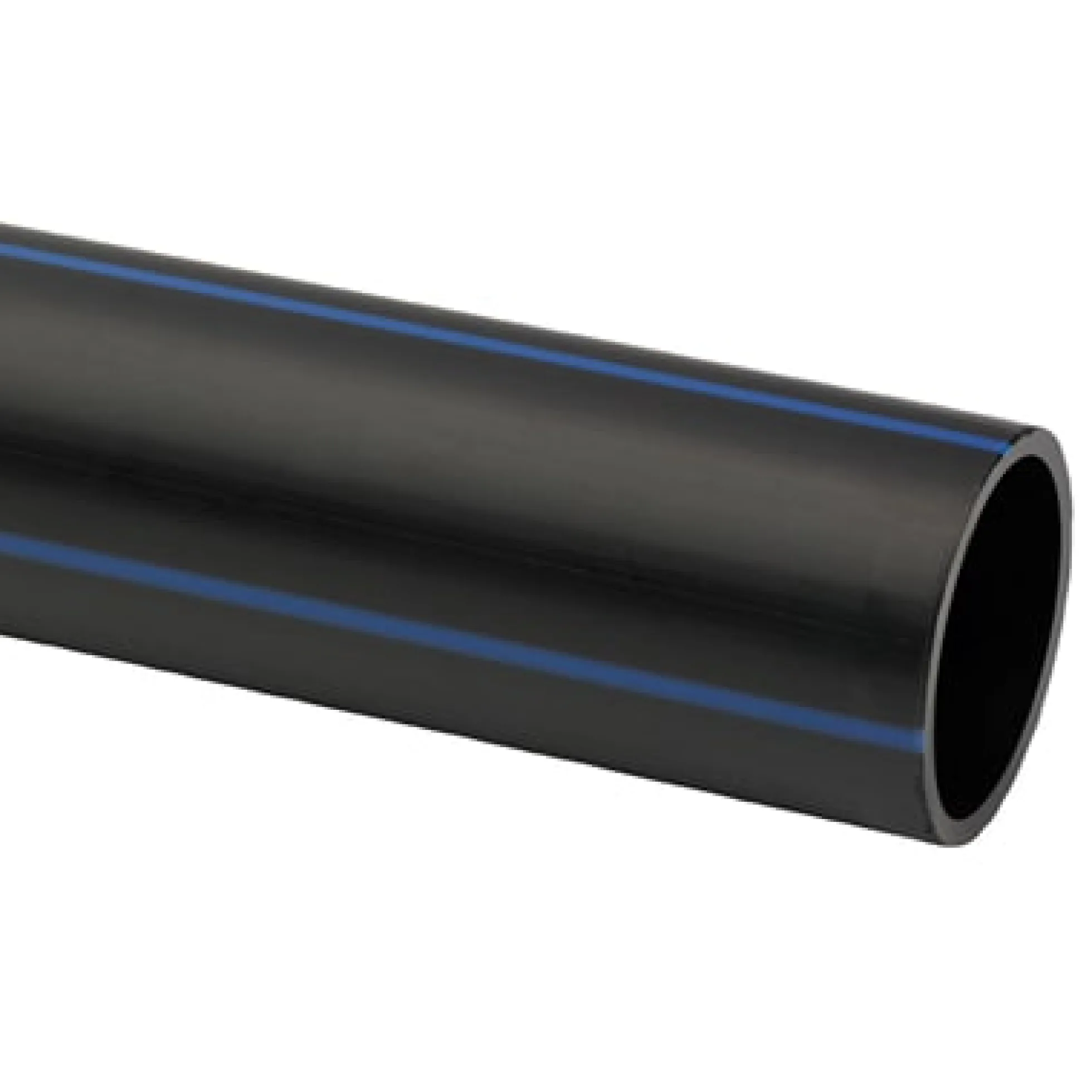 Uponor 32 mm PE100RC PN16 SDR11 rør, sort/blå, 6 m - 6 meter