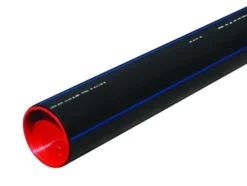 Uponor 40 mm PE100RC PN16 SDR11 rør, sort/blå, 6 m - 6 meter