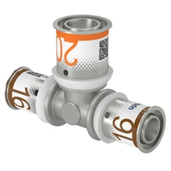 Uponor S-Press MLCP – Tee med preskoblinger og ulige mål