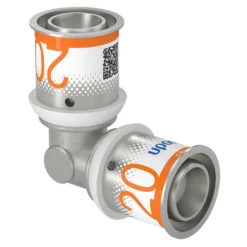 Uponor S-Press MLCP – Vinkel på 90° med preskoblinger