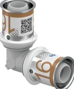 Uponor S-Press PPSU – Vinkel på 90° med preskoblinger