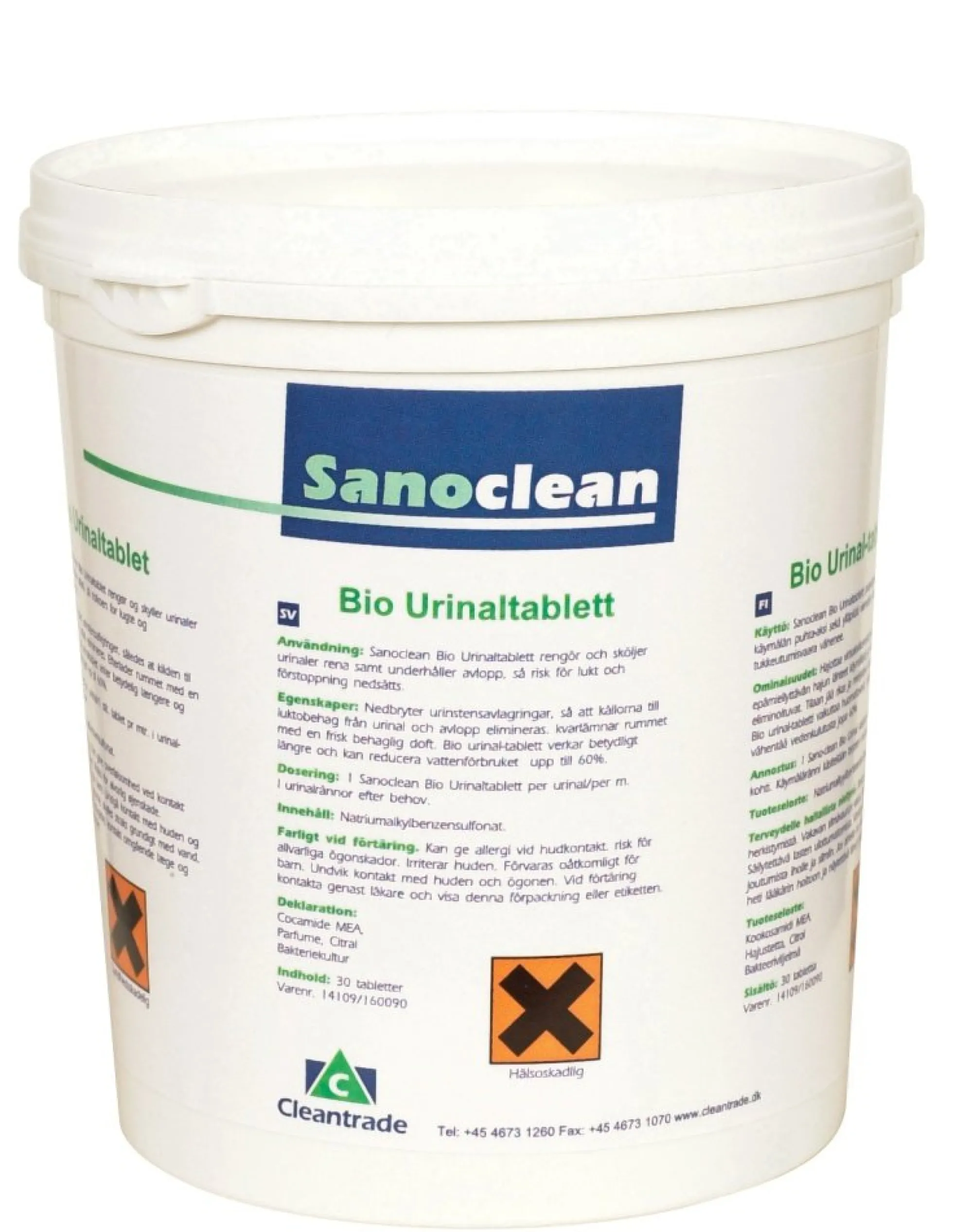 Urinaltablet, Lotus citron, 1 kg - Sanoclean