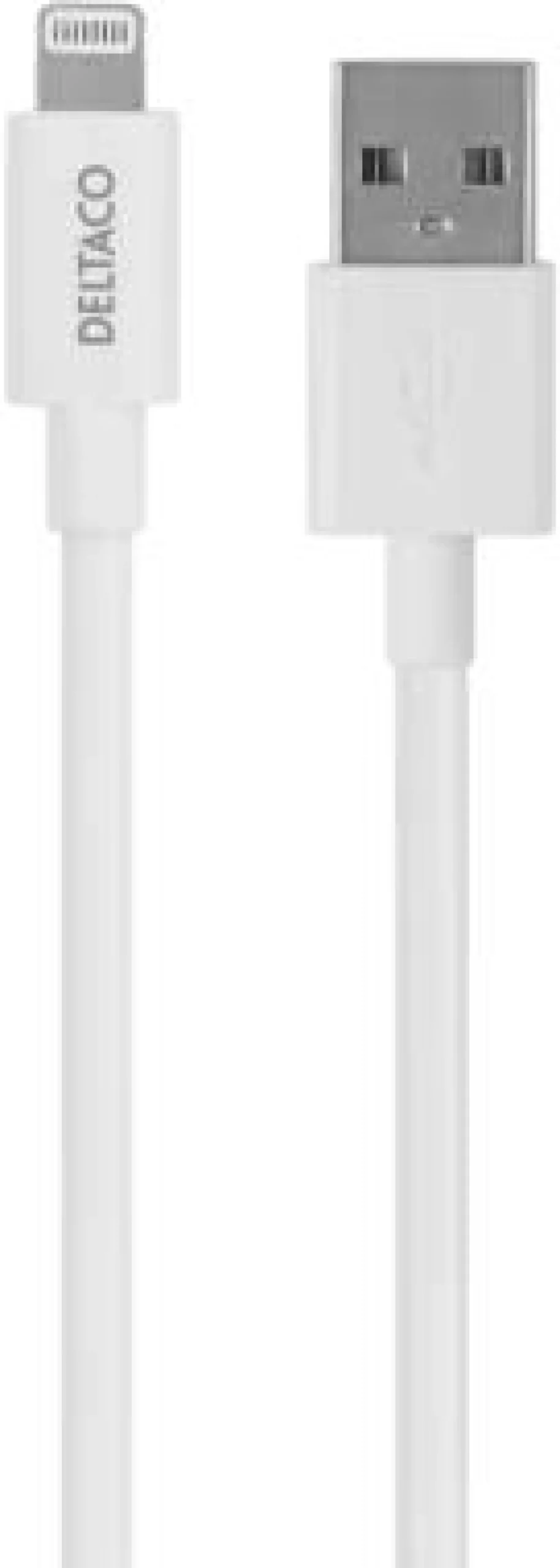 USB-A til Lightning kabel, 1 meter, hvid