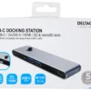USB-C dockingstation, HDMI/SD/mSD reader, virker med MacBook - Deltaco