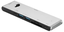USB-C dockingstation, HDMI/SD/mSD reader, virker med MacBook - Deltaco